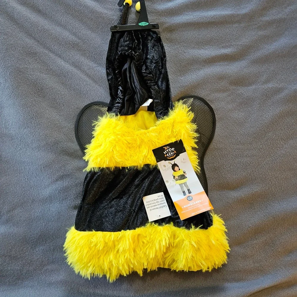 Hyde and Eek Boutique Infant Bumblebee Costume 12-18 Months w/ bee keeper adult - Picture 3 of 10